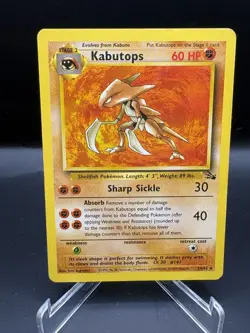 Kabutops (24) 24/62 Fossil Rare Unlimited Pokemon TCG LP - Image 1