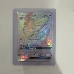 Sylveon GX 92/145 SM Guardians Rising Full Art Holo GX Pokemon *Damaged* - Image 1