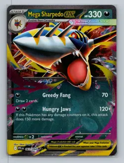 Pokemon ME02: Phantasmal Flames #061/094 Mega Sharpedo ex - Image 1