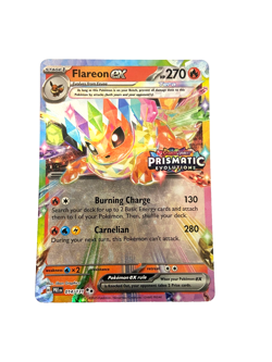 Flareon EX 014/131 Prismatic Evolutions STAMPED Promo Pokemon 2025 Near Mint NM - Image 1