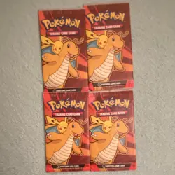 McDonald's Pokemon TCG Promo Cards 4 Sealed Packs English Dragonite Pikachu - Image 1