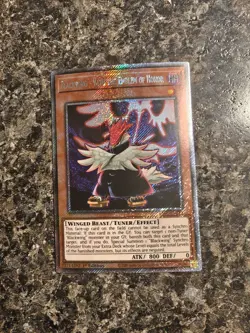 Yugioh Blackwing - Vayu The Emblem of Honor - RA03 - Platinum Secret Rare - NM - Image 1