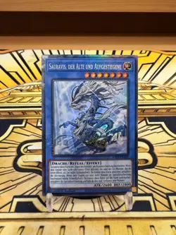 Yugioh Sauravis der Alte und Aufgestiegene Collector Rare RA02-DE019 - Image 1