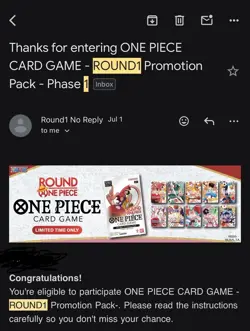 Round 1 One Piece Card Game Promotional Pack - English ALL 10 packs ✅ - Image 3