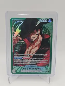 Dracule Mihawk (Alt Art) Leader OP14-020 One Piece The Azure Sea's Seven NM - Image 1
