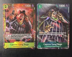 Bandai One Piece TCG English Capone "Gang" Bege Alt Art Foil Lot 2 OP11-101/Vol2 - Image 1