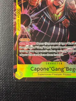 Bandai One Piece TCG English Capone "Gang" Bege Alt Art Foil Lot 2 OP11-101/Vol2 - Image 5