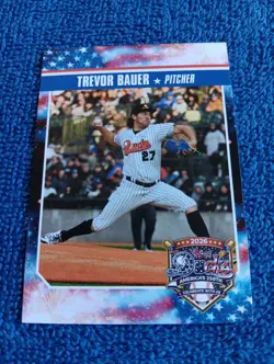 Trevor Bauer Baseball Card Long Island Ducks 2026 Atlantic League Rare Card - Image 1