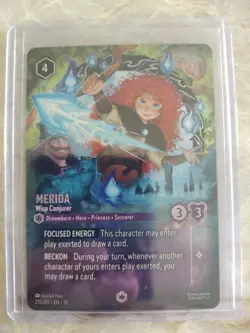 Disney’s Lorcana Attack Of The Vine Enchanted Merida Wisp Conjurer 231/207 - Image 1