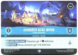 Disney Lorcana TCG Hundred Acre Wood - Hunny Campsite 222/207 Epic Foil Attack O - Image 1
