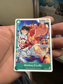 Monkey.D.Luffy (Red Bull Double Don!!) PRB02-005 One Piece Promotion Cards... - Image 1