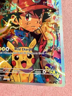 Pikachu Ash DIY ACG Pokemon Anime Art Card Custom - Image 4