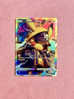 Pikachu French Pikatchu DIY ACG Pokemon Anime Art Card Custom - Image 1