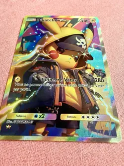 Pikachu French Pikatchu DIY ACG Pokemon Anime Art Card Custom - Image 2