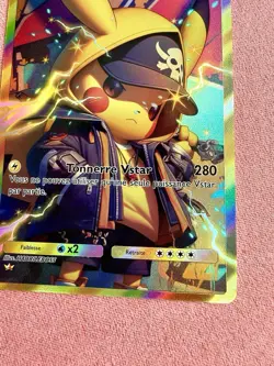 Pikachu French Pikatchu DIY ACG Pokemon Anime Art Card Custom - Image 4