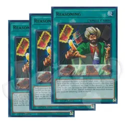 Yugioh - Reasoning x 3 - 1st Edition - Ultra Rare NM - Free Holographic Card - Image 1