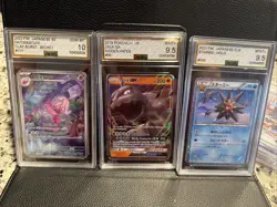 3x Graded Pokemon Cards Lot - Image 1