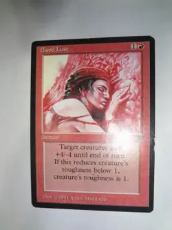 MTG MAGIC THE GATHERING CARD ORIGINAL ENGLISH LEGENDS BLOOD LUST RED INSTANT x1 - Image 5