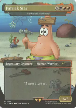 MTG Patrick Star *Rainbow Foil* (1931) Secret Lair: SpongeBob Square Pants NM - Image 1