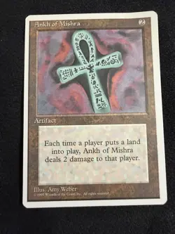 Ankh of Mishra 4th Ed Regular Rare Magic The Gathering - Image 1