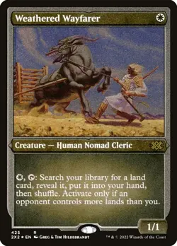 Weathered Wayfarer (Foil Etched) Double Masters 2022 #425 RARE - Image 1