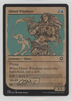 Showcase - Djinni Windseer Foil Magic: Adventures in the Forgotten Realms AFR - Image 1