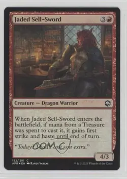 Jaded Sell-Sword Foil Magic: Adventures in the Forgotten Realms AFR #152 - Image 1