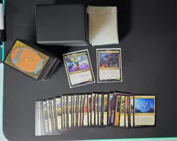 MTG Commander Bundle! 2 Commanders 235 Cards + Sleeves + Deck box + command tray - Image 1