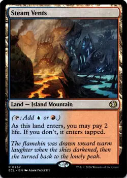 MTG Steam Vents NON FOIL NM R 267 Lorwyn Eclipsed - Image 1