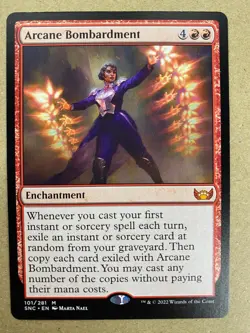 MTG 1x Arcane Bombardment 101 Strixhaven: School of Mages Magic Gathering x1 NM - Image 1