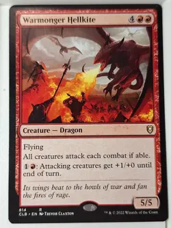 Warmonger Hellkite - Commander: Baldur's Gate - Magic the Gathering MTG Nice! - Image 1