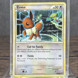 48/90 EEVEE Common Pokemon TCG HGSS HS UNDAUNTED - MP Non-Holo - Image 1