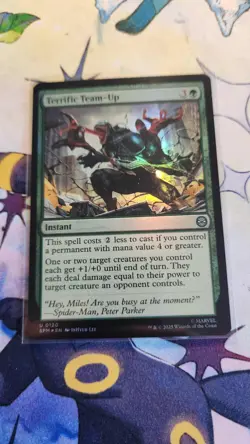 Terrific Team-Up 0120 Uncommon Foil Spider-Man MTG - Image 1
