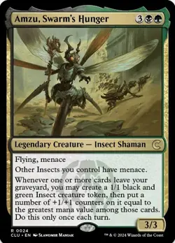 1 x Amzu, Swarm's Hunger - Ravnica: Clue Edition - LP - MTG - Image 1