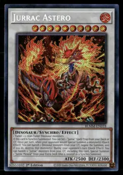 Jurrac Astero BLMM-EN018 Secret Rare Yu-Gi-Oh 1st Edition Near Mint - Image 1