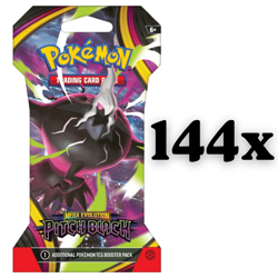 Pokemon TCG ME05 PITCH BLACK SLEEVED BOOSTER CASE 144 ct Factory Sealed IN HAND - Image 5