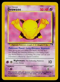 Pokemon Card Legendary Collection Drowzee 73/110 Common - Image 1