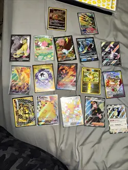 Pokemon TCG 14 Card Holo/Foil Lot V GX English Eevee VMAX Pikachu VMAX - Image 1