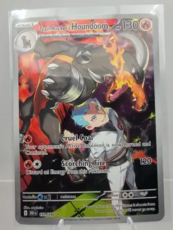Team Rocket's Houndoom 191/182 Sv10: Destined Rivals Holo Pokemon Card (Mint) - Image 1