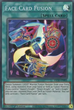 Yugioh Face Card Fusion KICO-EN005 1st Edition Super M/NM - Image 1