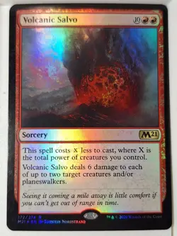 Volcanic Salvo - FOIL - Core Set 2021 M21 - Magic the Gathering MTG Nice! - Image 1