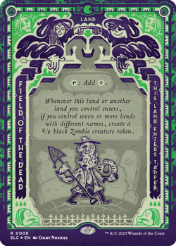 1x Field of the Dead ~~ Borderless (0006) NM-Mint, English Secret Lair MTG Magic - Image 1