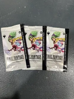 MTG 3x Final Fantasy Collector Booster Sample Pack Sealed - Image 1