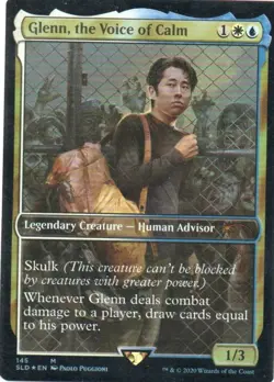 MTG: Secret Lair Drop Series: Foil Glenn, the Voice of Calm: LP Condition - Image 1