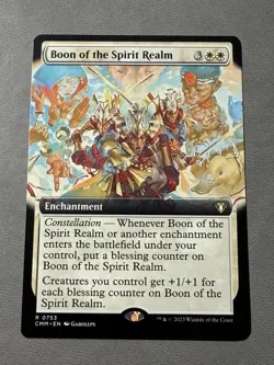 Boon of the Spirit Realm EXTENDED ART 0753 CMM Commander Masters 2023 MTG NM - Image 1