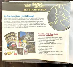 Pokemon TCG Crown Zenith Elite Trainer Box English 1 Box Sealed - Image 4