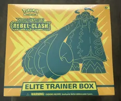 Pokemon Sword and Shield Rebel Clash Elite Trainer Box ETB - Factory Sealed - Image 1