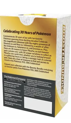 Pokemon TCG 30th Celebration Booster Bundle Box English Presale Ships 08-16-26 - Image 2