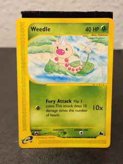Pokemon TCG Weedle 114/144 Skyridge Regular Common 40 HP English 2003 Tcg Vtg Pl - Image 1