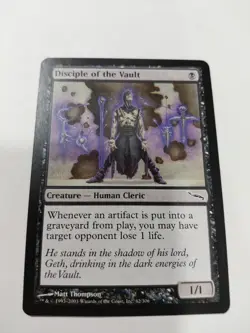 MTG Disciple of the Vault x1- -Mirrodin-Near MINT - Image 1